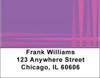 Floral And Stripes Address Labels | LBQBO-13