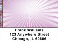 Paisley And Stripes Address Labels | LBQBO-17