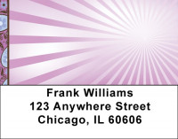 Paisley And Stripes Address Labels | LBQBO-17