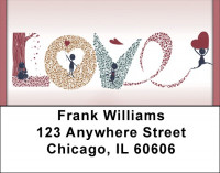 L-O-V-E Address Labels | LBQBO-31
