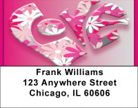 Love In Retro Address Labels | LBQBO-32