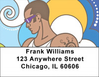 Colorful Couple Address Labels | LBQBO-45