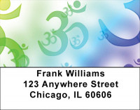 Hindu Aum Symbol Address Labels | LBQBO-77