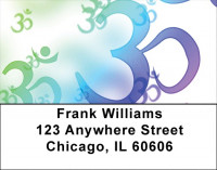 Hindu Aum Symbol Address Labels | LBQBO-77