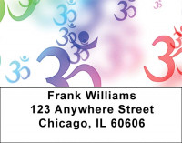 Hindu Aum Symbol Address Labels | LBQBO-77