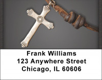 Vintage Cross Address Labels | LBQBO-82