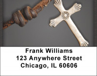 Vintage Cross Address Labels | LBQBO-82