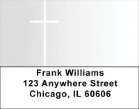 White Cross Address Labels | LBQBO-83