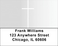 White Cross Address Labels | LBQBO-83