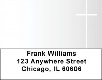 White Cross Address Labels | LBQBO-83