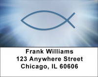 Symbolic Fish Address Labels | LBQBO-85
