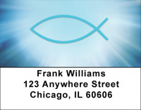 Symbolic Fish Address Labels | LBQBO-85