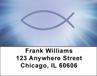 Symbolic Fish Address Labels | LBQBO-85