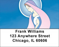 Mary And Baby Jesus Address Labels | LBQBO-91