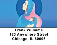 Mary And Baby Jesus Address Labels | LBQBO-91