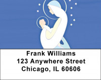 Mary And Baby Jesus Address Labels | LBQBO-91