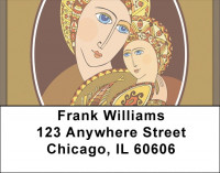 Mother And Child Address Labels | LBQBO-92