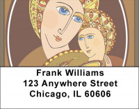 Mother And Child Address Labels | LBQBO-92