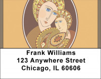 Mother And Child Address Labels | LBQBO-92
