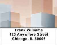 Skyscraper Skylines Address Labels | LBQBP-13