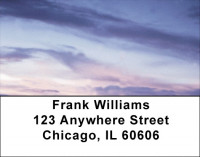 Blue and Purple Sky Address Labels | LBQBP-14