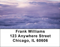 Blue and Purple Sky Address Labels | LBQBP-14