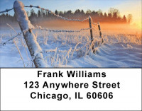 Snowy Mornings Address Labels | LBQBP-25