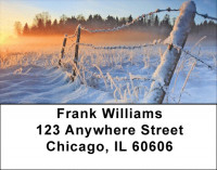 Snowy Mornings Address Labels | LBQBP-25