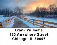 Snowy Mornings Address Labels | LBQBP-25