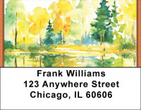 Fall In Quiet Stillness Address Labels | LBQBP-32