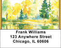 Fall In Quiet Stillness Address Labels | LBQBP-32
