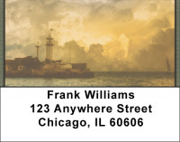 Sailing Golden Skies Address Labels | LBQBP-41