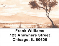 Scenic Watercolor Address Labels | LBQBP-44