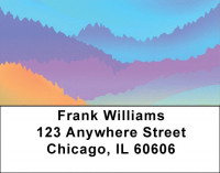 Colorful Mountain Magic Address Labels | LBQBP-45