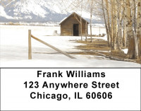 Mountain Cabin Address Labels | LBQBP-51