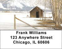 Mountain Cabin Address Labels | LBQBP-51