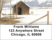 Mountain Cabin Address Labels | LBQBP-51