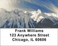 Snow Covered Mountain Tops Address Labels | LBQBP-52