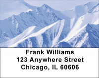 Snowy Mountain Tops Address Labels | LBQBP-53