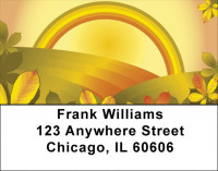 Golden Rainbows Address Labels | LBQBP-58