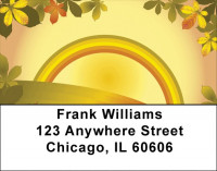 Golden Rainbows Address Labels | LBQBP-58