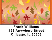 Leaves Blowing In The Wind Address Labels | LBQBP-71