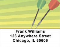 Darts And pool Address Labels | LBQBP-89