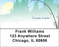 I Would Rather Be Fishin Address Labels | LBQBP-99