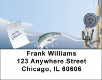 I Would Rather Be Fishin Address Labels | LBQBP-99