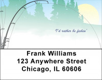I Would Rather Be Fishin Address Labels | LBQBP-99