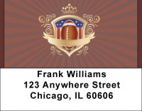 Football Crest Address Labels | LBQBQ-10