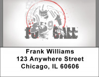 Football Grunge Address Labels | LBQBQ-11