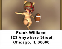 Football Pigs Address Labels | LBQBQ-13