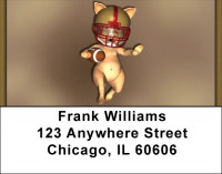 Football Pigs Address Labels | LBQBQ-13